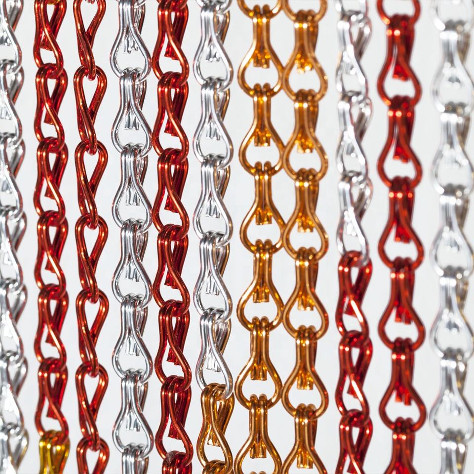 Door Chain Guard - Stylish Aluminum Chain Fly Screen Curtain