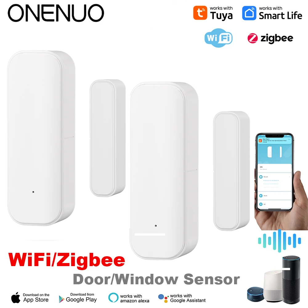 Home Security Battery - Tuya WiFi Zigbee Window Door Sensor