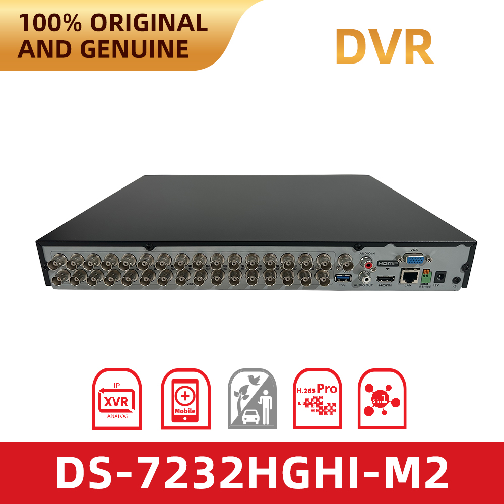 Home Security Hikvision - Hikvision DS-7232HGHI-M2 32-Channel 5-in-1 XVR H.265+