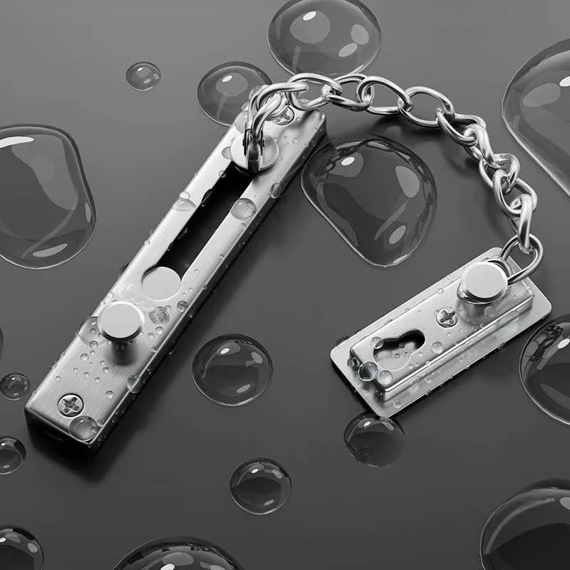 Door Chain Guard - No Drill Stainless Steel Security Door
