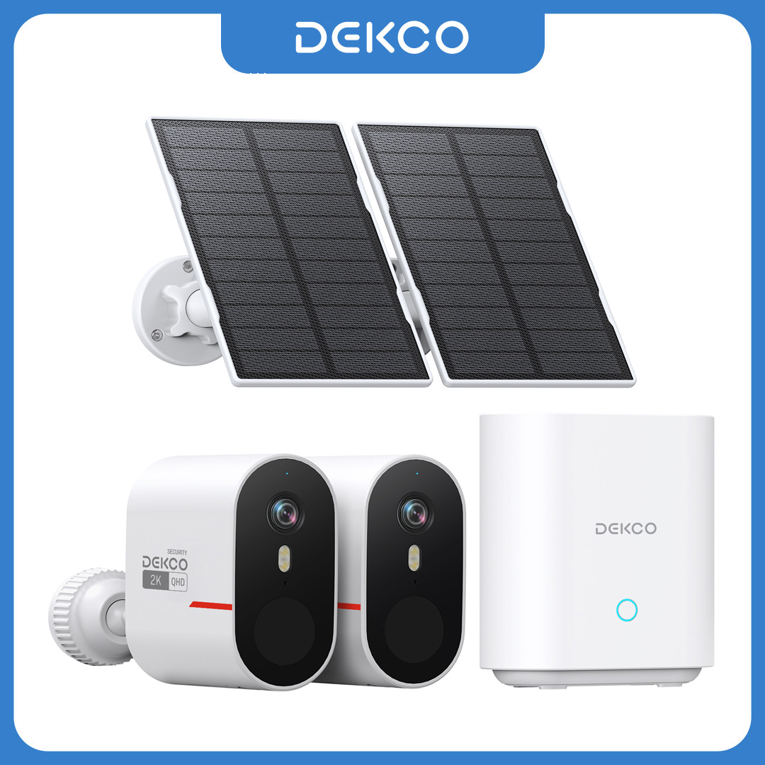 Home Security Ultimate - Dekco 3MP WiFi Solar Camera System
