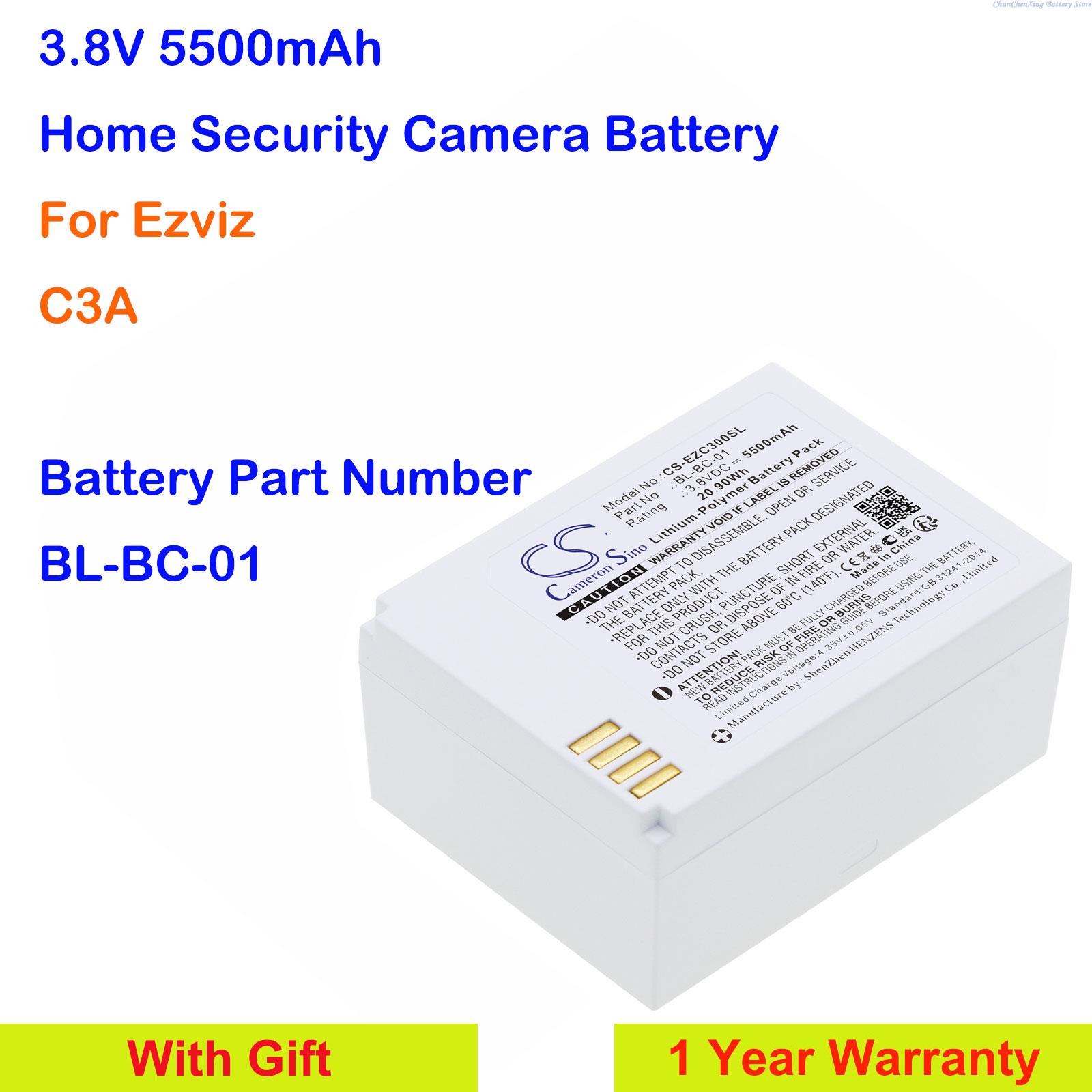 Home Security Battery Replacement - Cameron Sino 3.8V 5500mAh Home Security