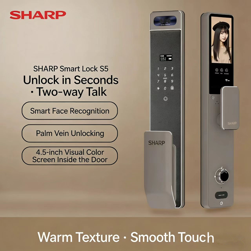 Home Security Battery - Sharp S5-FV Fully Automatic Smart Lock
