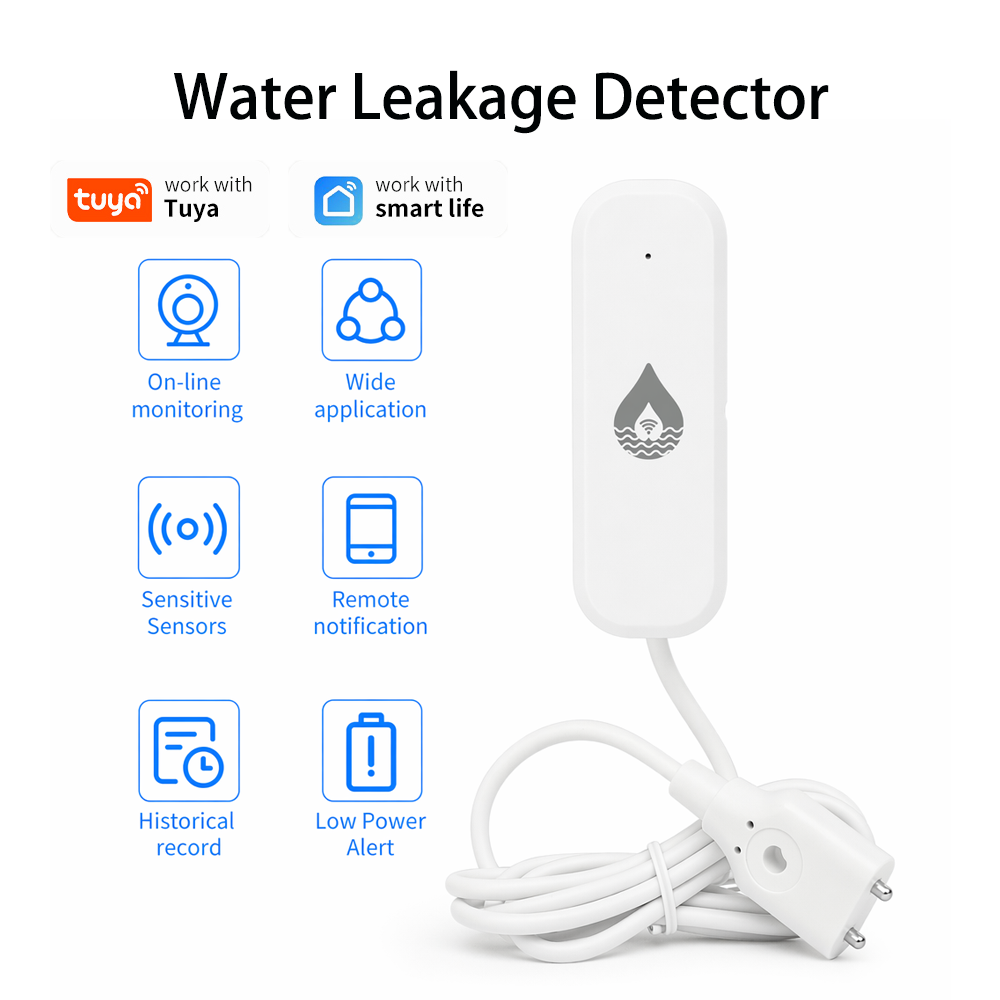Home Security Tools - YFK WiFi/Zigbee Water Leakage Alarm Sensor