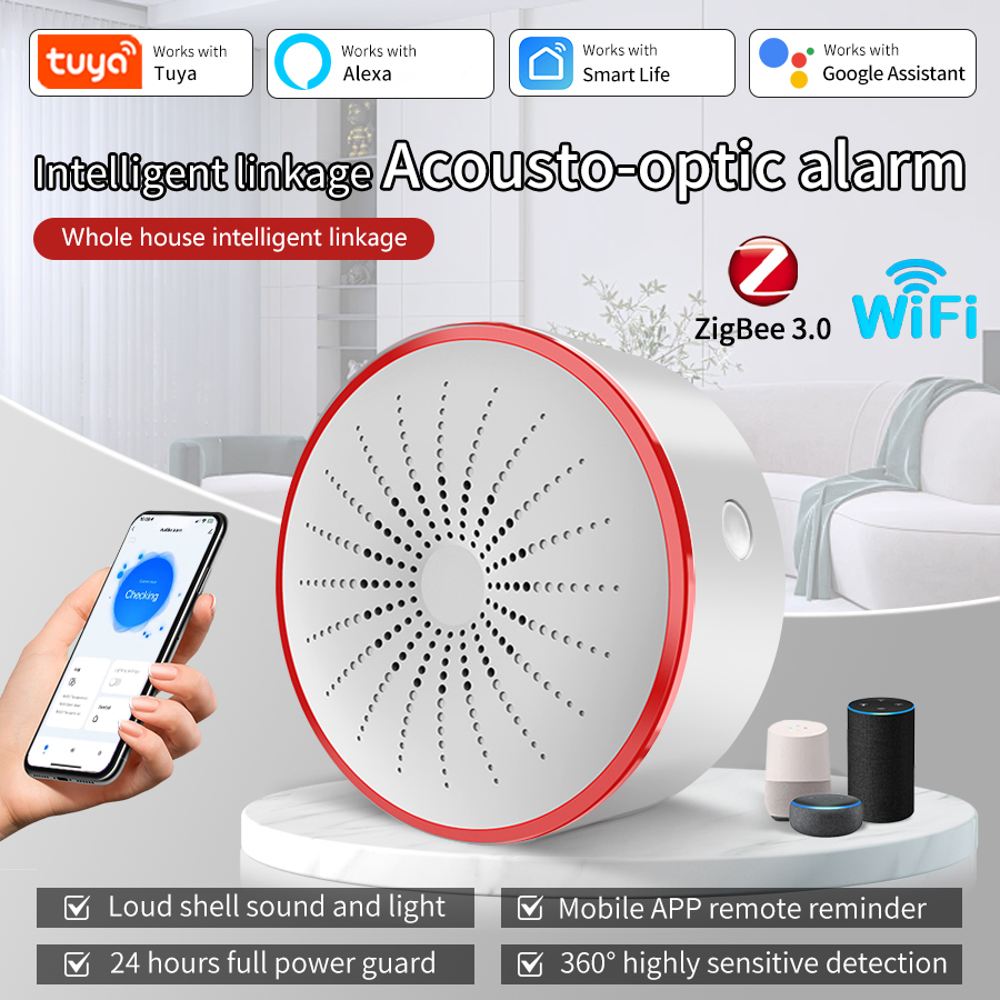 Home Security Ultimate - Tuya WiFi ZigBee Smart Alarm Siren