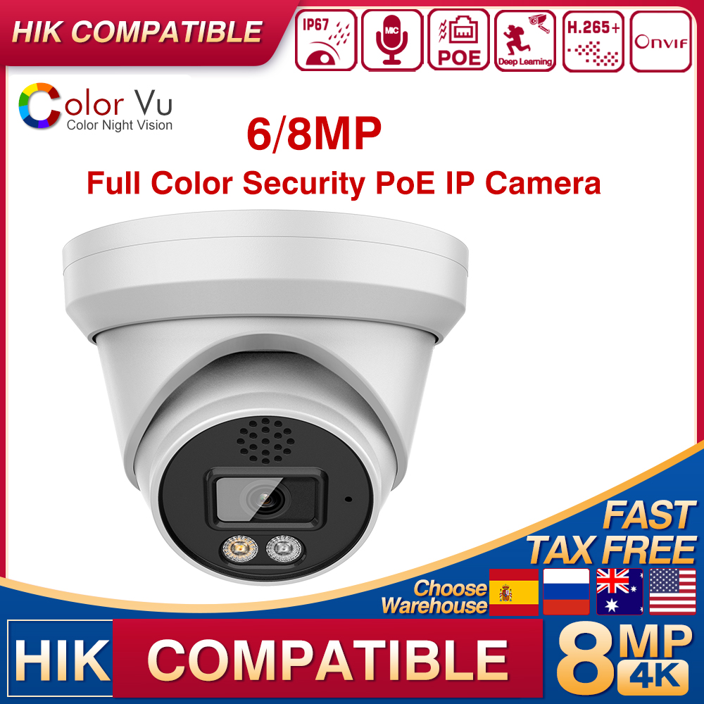 Home Security Hikvision - Hikvision Compatible 4K 8MP 6MP ColorVu