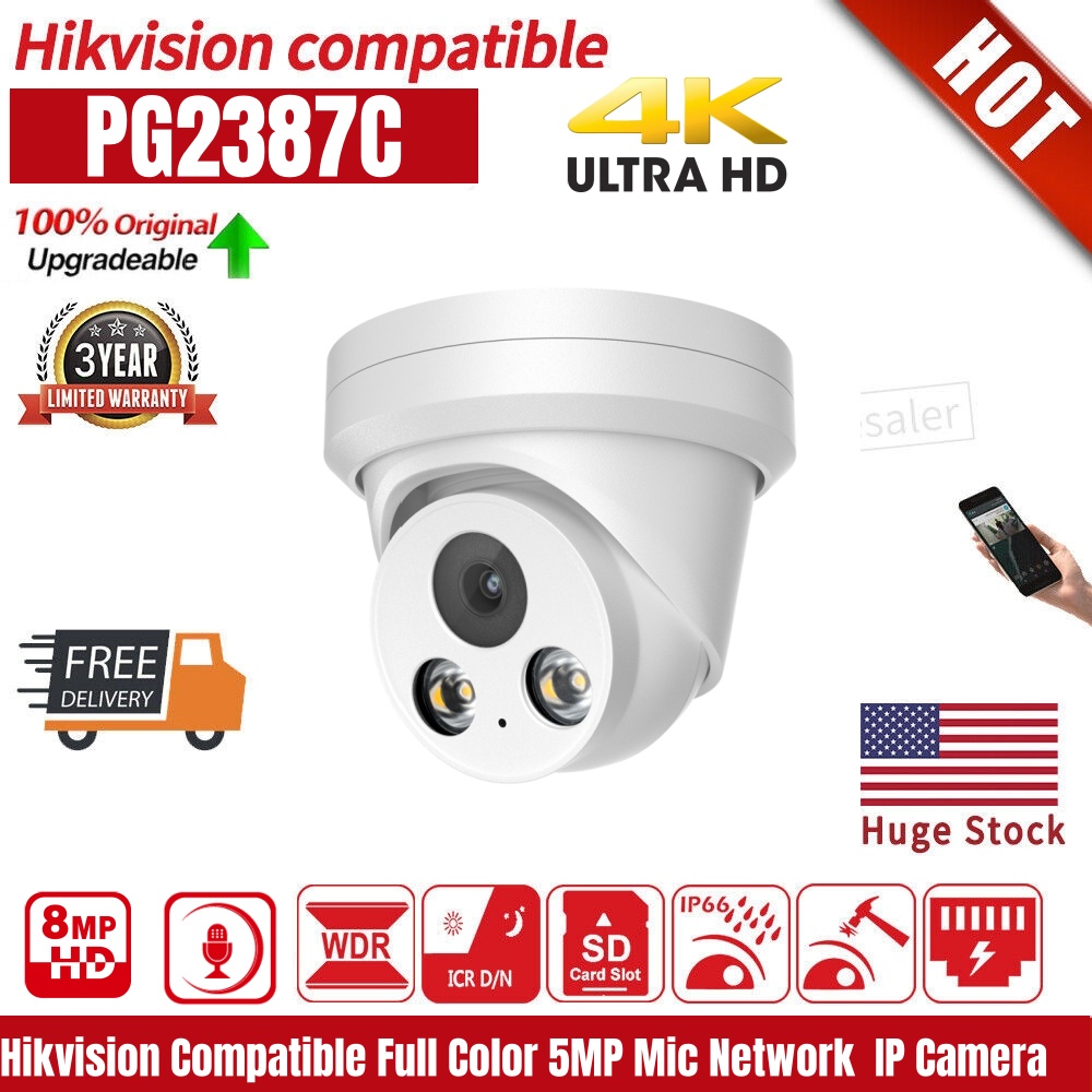 Home Security Hikvision - Hikvision Compatible 8MP 4K IP Camera