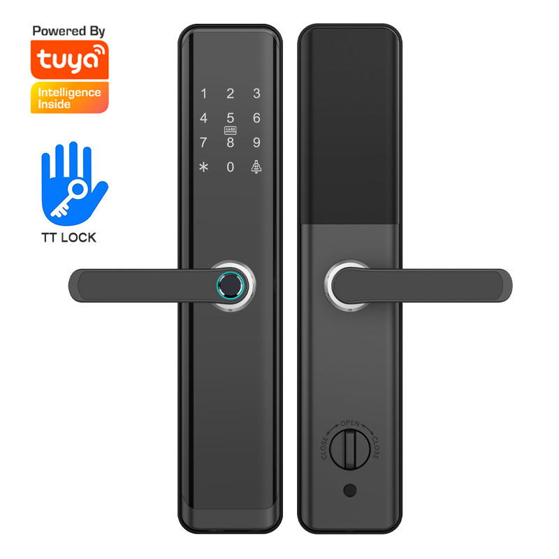 Home Security Battery Replacement - Rfid Fingerprint Handle Smart Door Lock