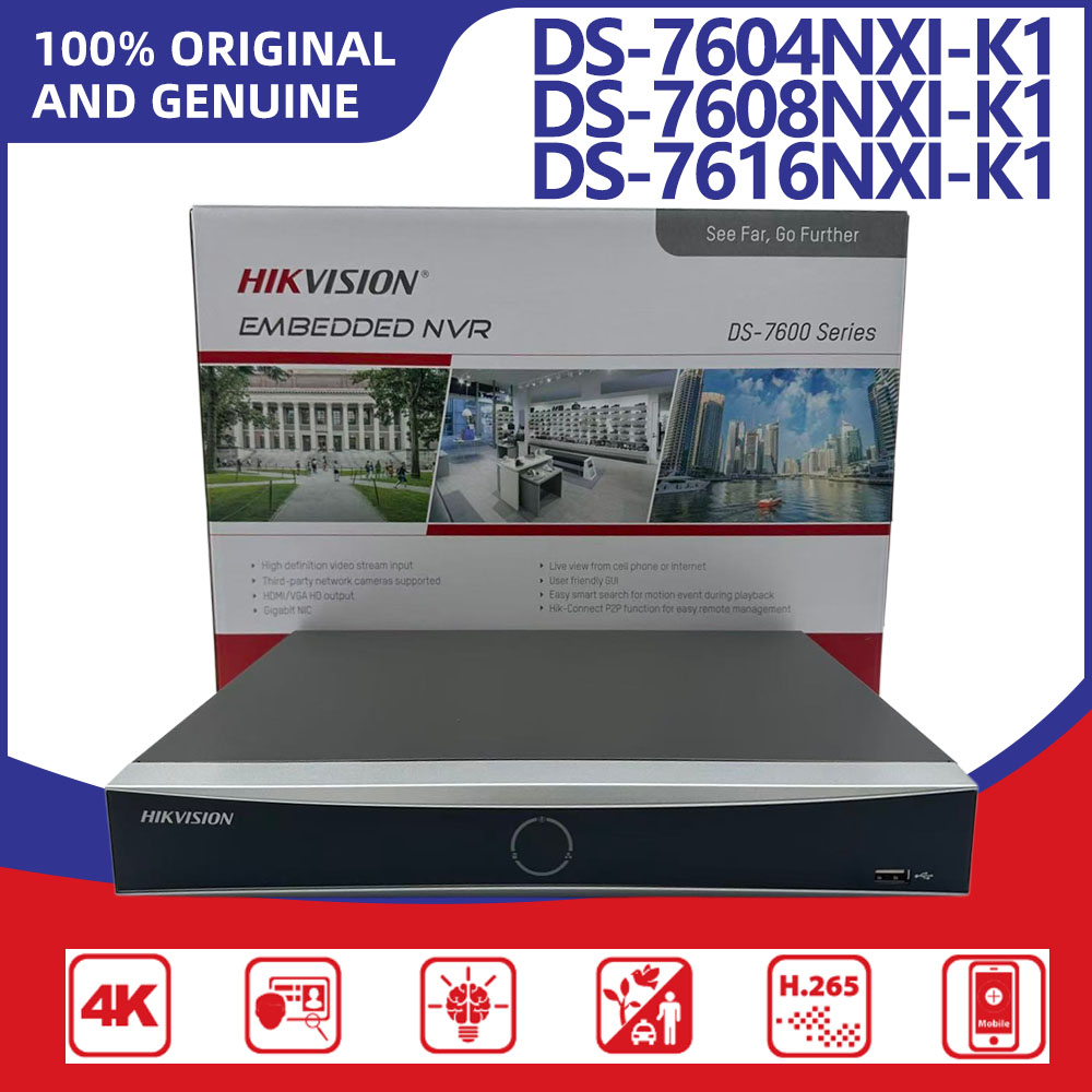 Home Security Hikvision - Hikvision DS-7604NXI-K1 DS-7608NXI-K1 DS-7616NXI-K1 4/8/16CH AcuSense