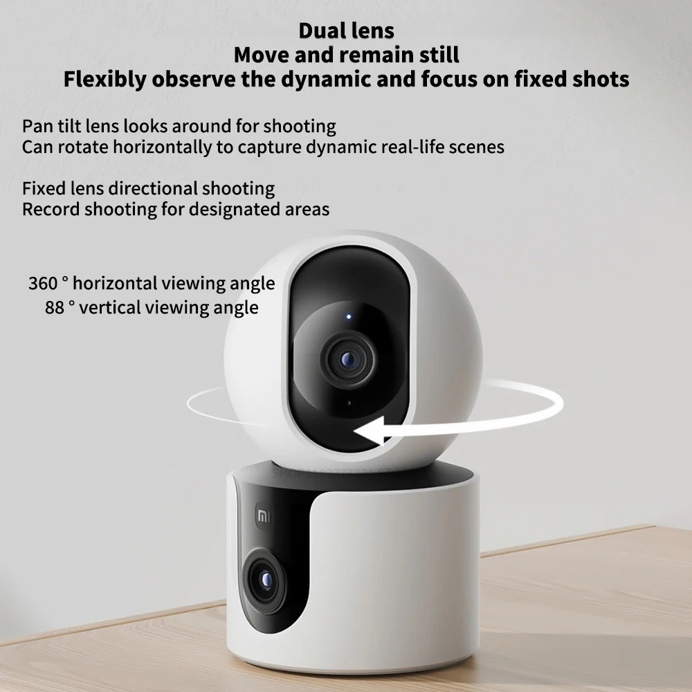 Xiaomi C300 Smart Camera Dual  - Home Security Camera Xiaomi Mi 360 review and price