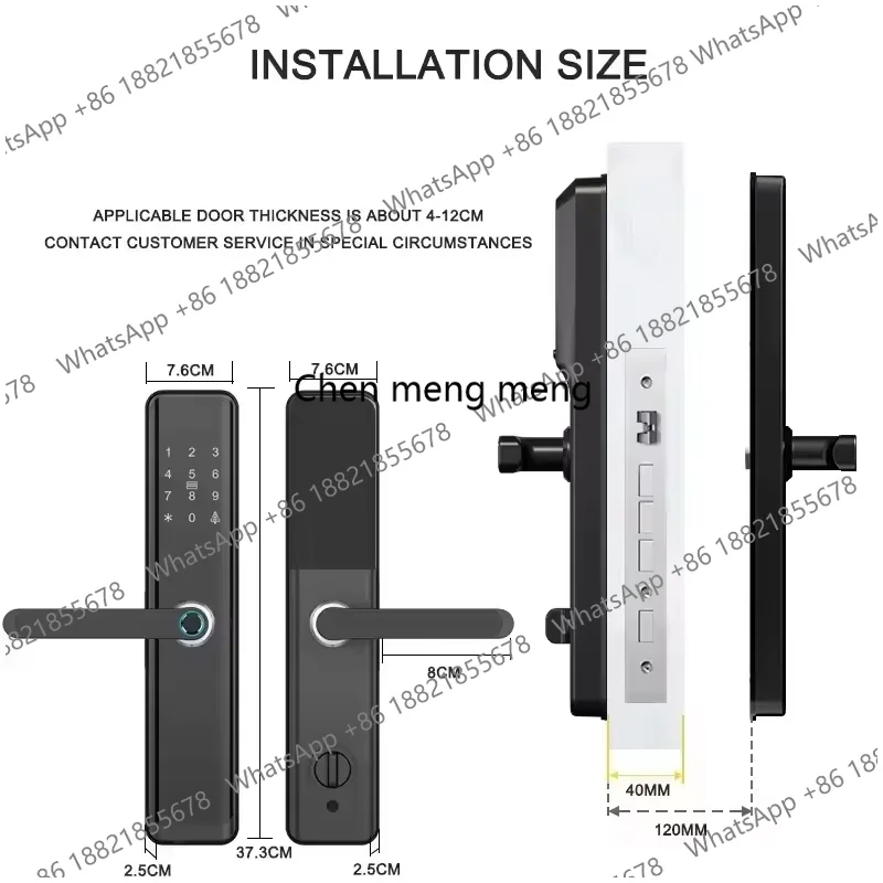 Rfid Fingerprint Handle Smart  - Home Security Battery Replacement review and price