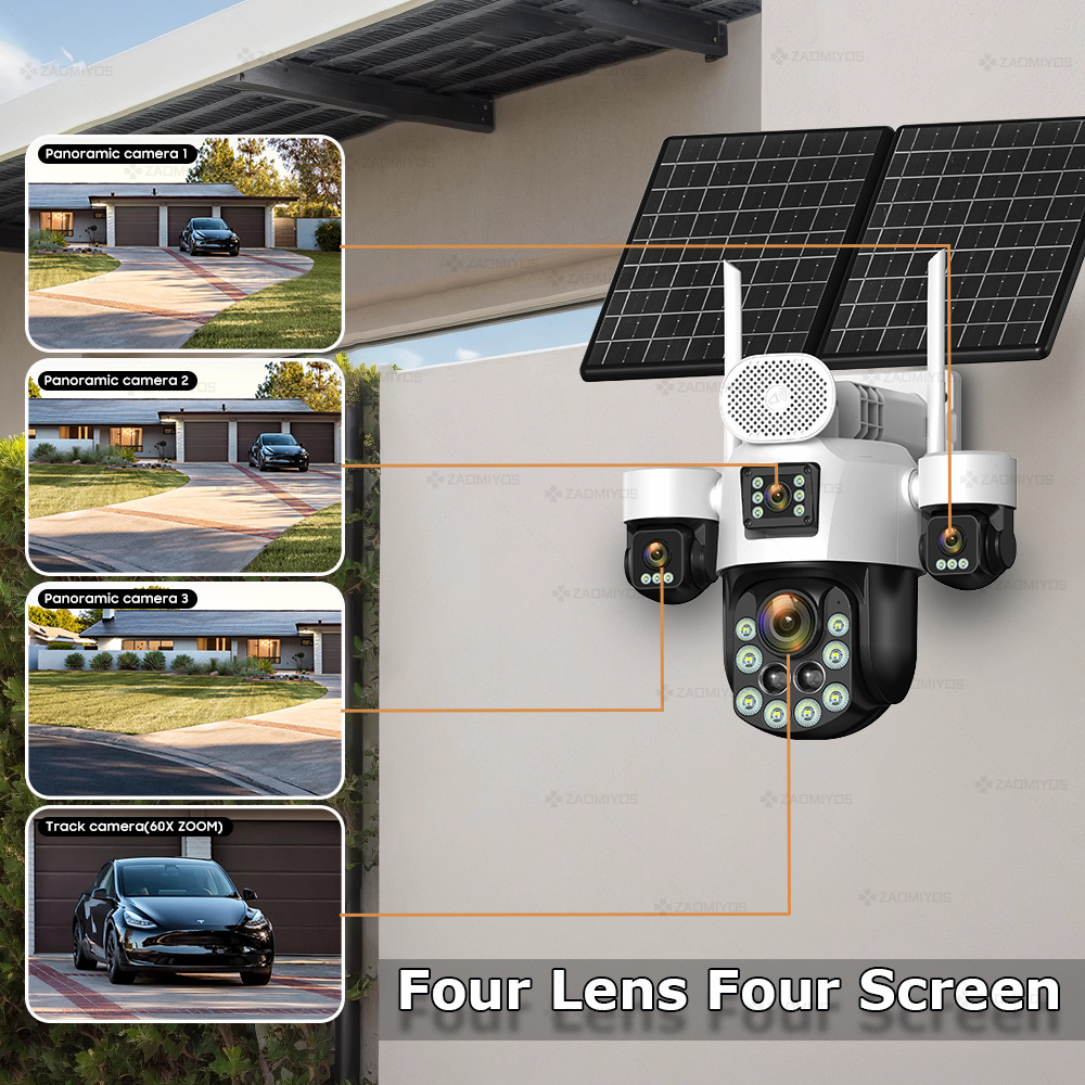 4 Lens Outdoor 360° Surveillan - Home Security Ultimate review and price