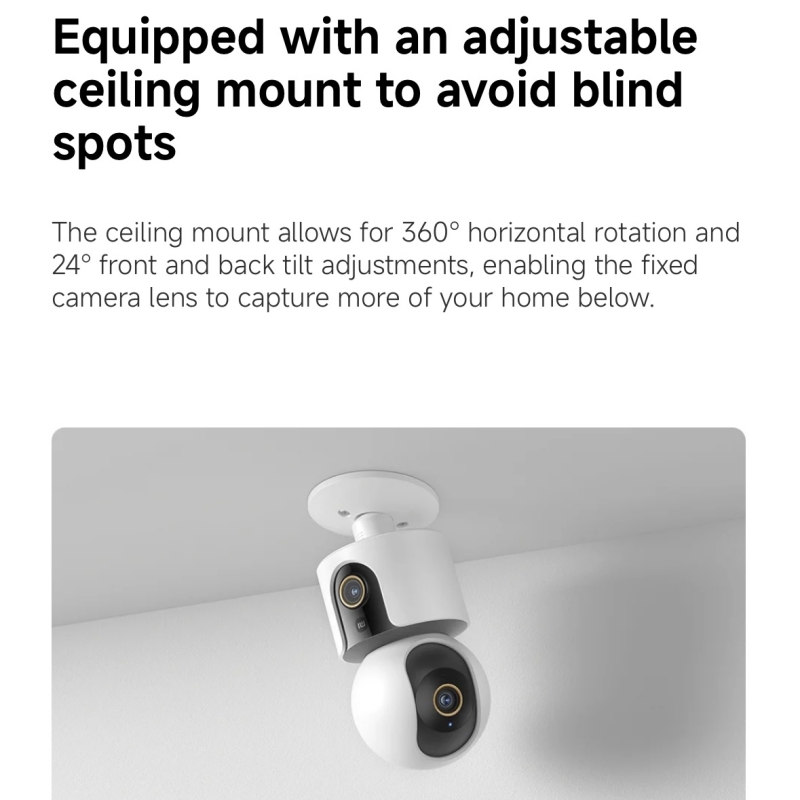 Xiaomi Smart Camera C500 Dual  - Home Security Camera Xiaomi Mi 360 review and price