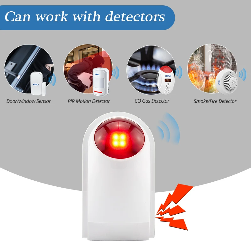 Flash Alarm Wireless Outdoor S - Home Security Battery review and price