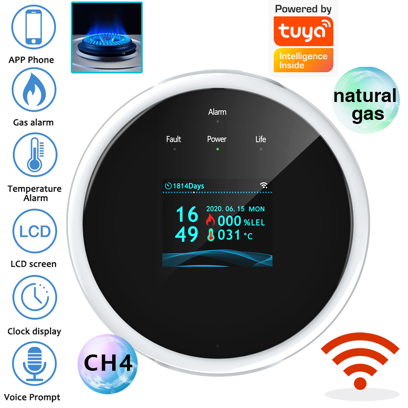 2.4G WiFi Gas Alarm Sensor Com - Home Security Tools review and price
