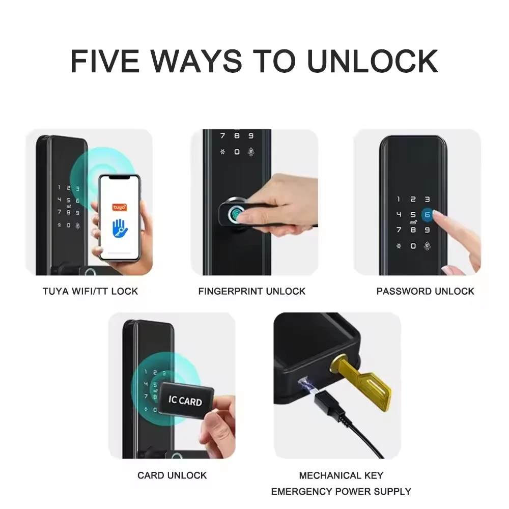 Rfid Fingerprint Handle Smart  - Home Security Battery Replacement review and price