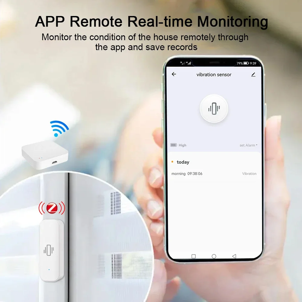 Tuya WiFi/Zigbee Smart Vibrati - Home Security Monitoring review and price