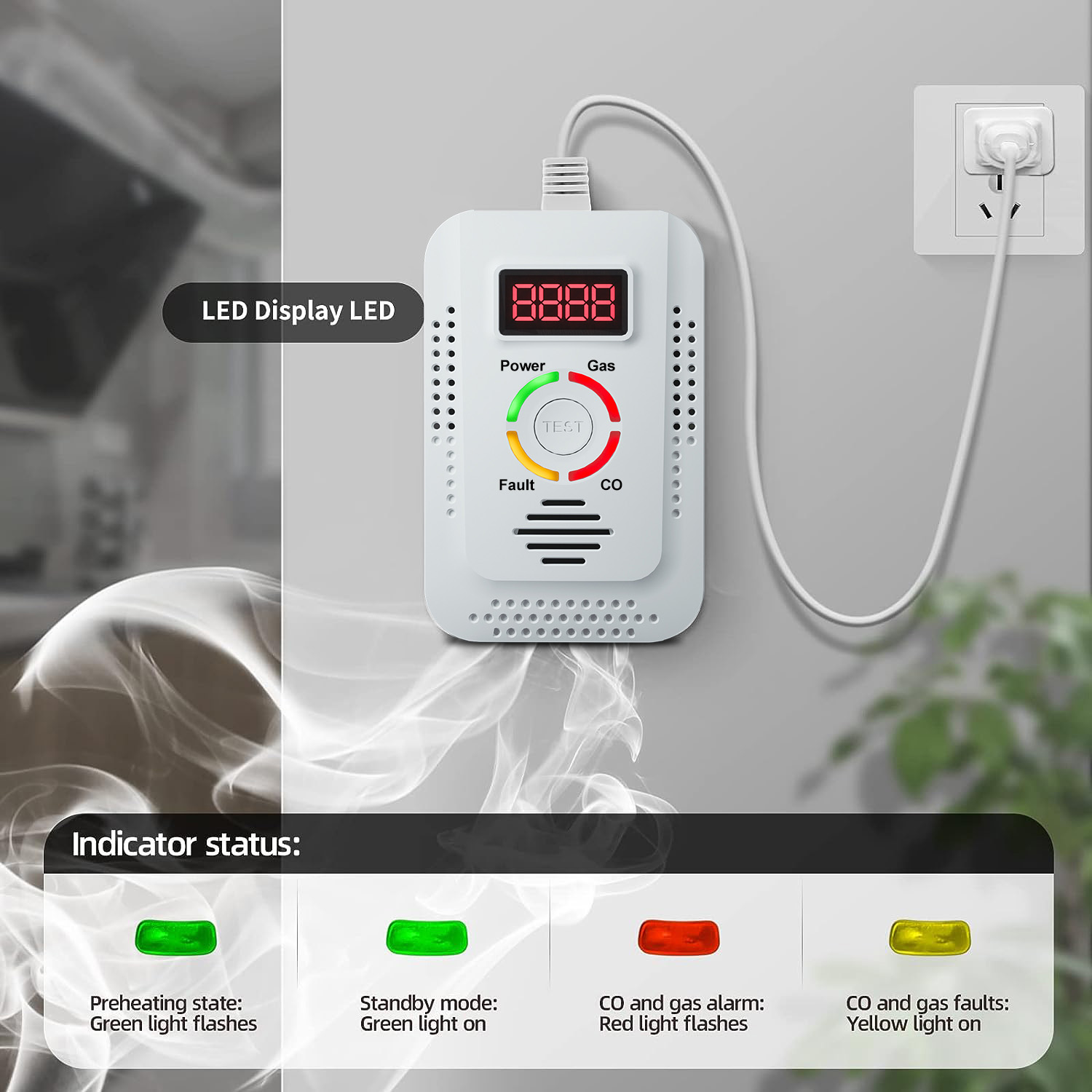 Natural Gas Detector 2in1 And  - Home Security Tools review and price