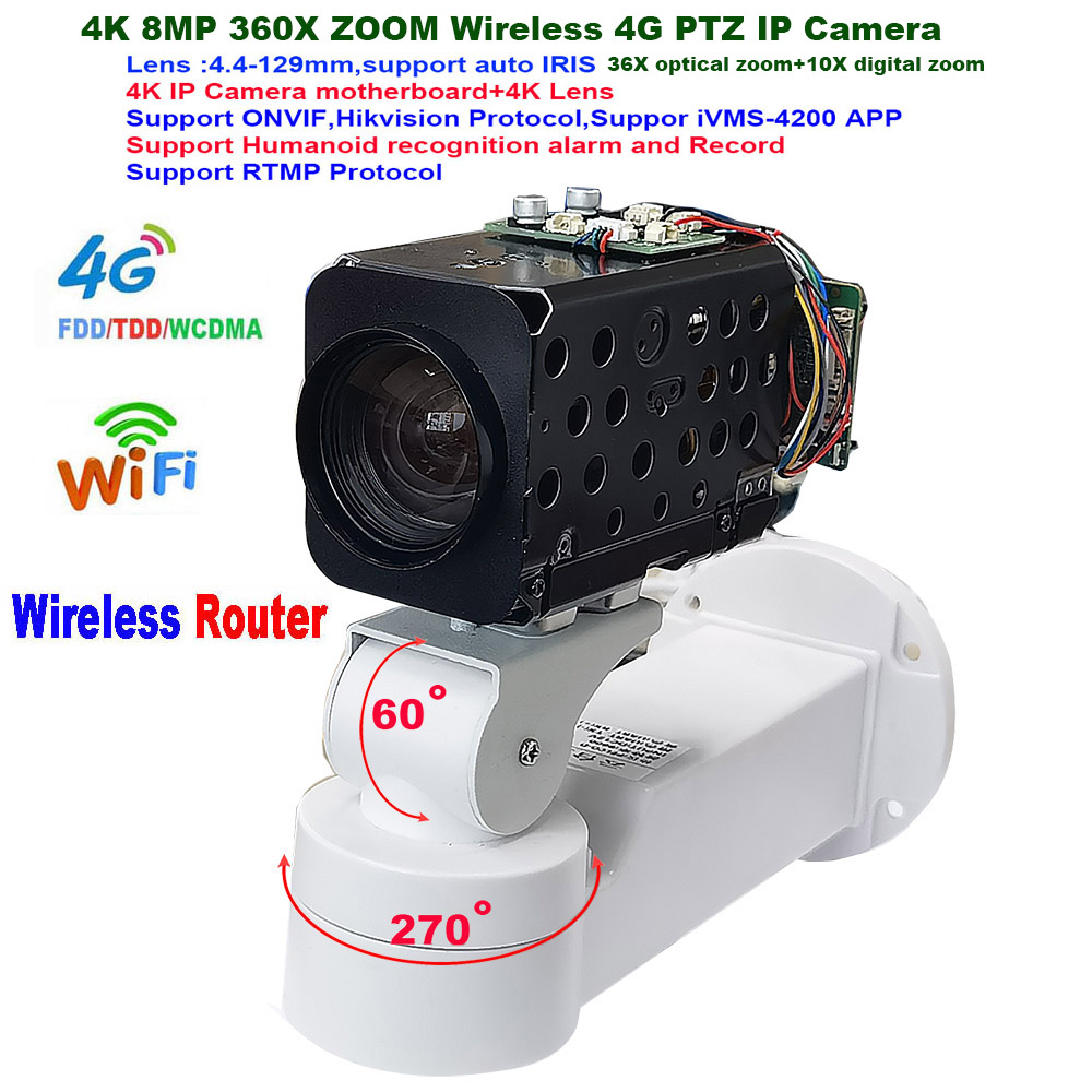 4K 8MP 360X Zoom 4G Wifi PTZ I - Home Security Hikvision review and price