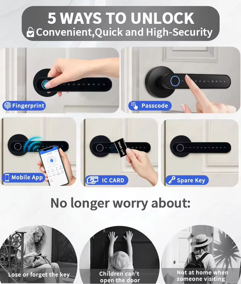 TTLock Smart Digital Door Lock - Home Security Battery review and price